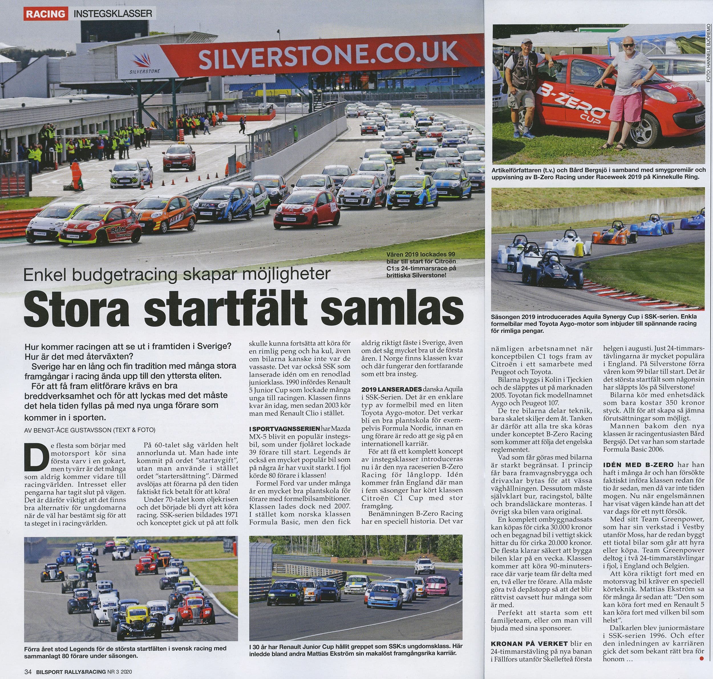 B-Zero i Bilsport